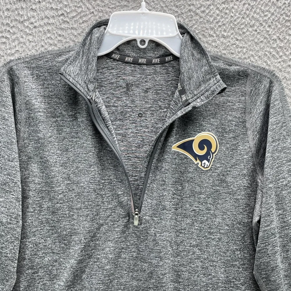 NFL Nike 1/4 Zip Pullover Women Medium St. Louis/Los Angeles Rams Football Sport